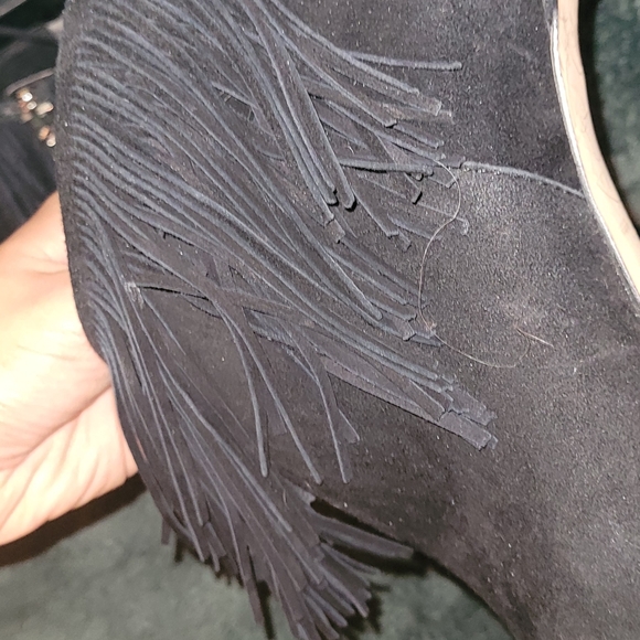 Sam Edelman fringe booties size 9    👉Used👈 - Picture 7 of 9